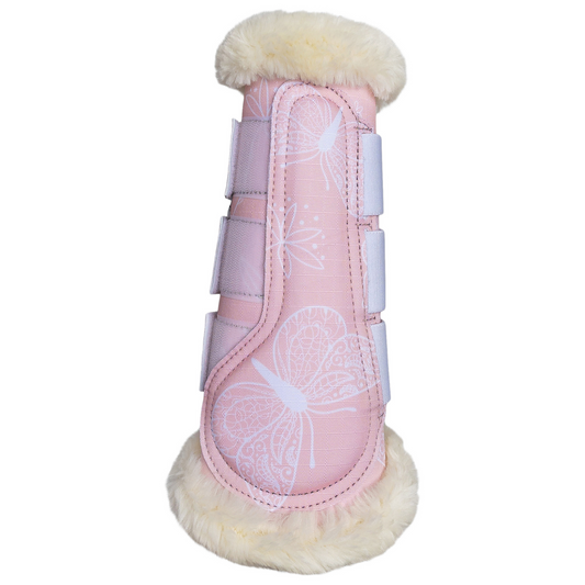 Brush Boots - Blush Butterfly